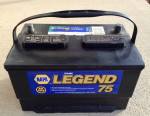 Car Truck Heavy Duty Battery Group 75  NAPA Auto 875 CA Top Mount