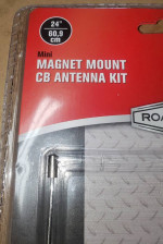 RoadPro 24" Magnet Mount Stainless Steel CB Antenna Kit