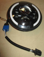7" Round LED Headlights w/ Military Breather DOT SAE - New