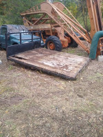 FLATBED DUMP WITH PISTON FOR SINGLE REAR WHEEL TRUCK