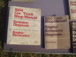 lot of 13 - 1983 and 1984 Ford Car and Truck Repair Shop Manuals