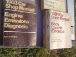 lot of 13 - 1983 and 1984 Ford Car and Truck Repair Shop Manuals