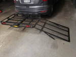 Heavy Duty Hitch Mounted Wheelchair and Scooter Carrier With Ramp