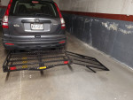 Heavy Duty Hitch Mounted Wheelchair and Scooter Carrier With Ramp