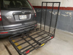 Heavy Duty Hitch Mounted Wheelchair and Scooter Carrier With Ramp