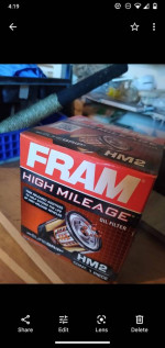 Fram high mileage oil filter