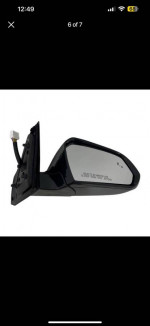 Side Mirror for 2015-2017 HYUNDAI SONATA with Bsm Memory Power PASSENGER SIDE