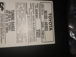 Toyota Sienna cd am/fm radio