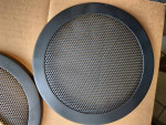 Car Stereo Parts Speaker 1" spacer rings (2) & 6 3/4" metal covers (2)