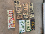 Old NEBRASKA/IOWA Vintage License PLATES