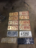 Old NEBRASKA/IOWA Vintage License PLATES
