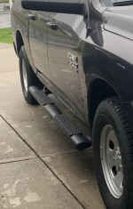 OEM 86 INCHES LONG 2022 Black Dodge Ram 1500 Side Rails/Steps