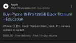 iPhone 15 Pro 128gb (in Box T-Mobile) Never used brand new