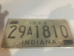 1969 Indiana Plates