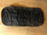 Vintage 1946 Wisconsin License Plate