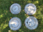 Set Of 4 Original 1961 Lincoln Continental 14" Hubcaps Used