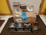 Lot Of 8 Vintage Sealed Beam Headlamp Bulbs Tested 12 Volt & 6 Volt