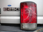FORD 2002 E250 VAN RIGHT R/S TAIL LIGHT ~ repaired/rebuilt ~