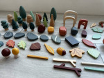 Wooden forest and creatures, toys for toddlers