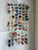 Wooden forest and creatures, toys for toddlers