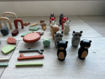 Wooden forest and creatures, toys for toddlers
