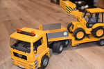 Bruder Toys Man TGA Low Loader Truck With JCB Backhoe Loader