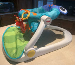 Fisher Price Sit Me Up Frog Floor Seat, Portable Baby Chair W/Toys