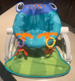 Fisher Price Sit Me Up Frog Floor Seat, Portable Baby Chair W/Toys