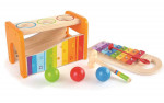 Hape Pound & Tap Bench with Slide Out Xylophone and Extra musical toys!