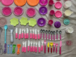 Kitchen Toys for Kids, plates, forks, spoons, cups, … etc…
