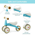LOL-FUN Baby Balance Bike Toys Blue Push Scooter Trike Tricycle