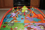 Infant Play Activity Mat w/ overhead arch & hanging toys