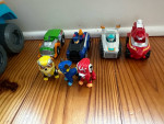 Paw patrol trucks and toys
