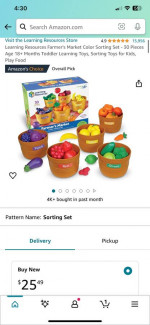 Kids food sorting toys