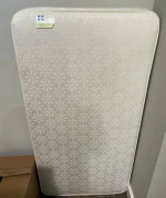 Crib/toddler mattress, toys, shoes etc