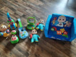 Cocomelon toys, couch.