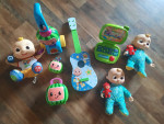 Cocomelon toys, couch.