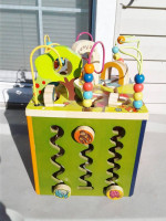 B. toys Wooden Activity Cube - Zany Zoo