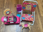 lot of Barbie toys