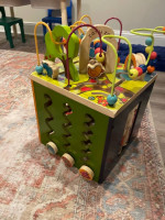 Wooden Activity Cube