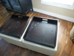 Diaper/Wipes/Toys/Clothes Storage! Brand New Ottomans w/storage & tray