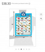 Interactive Alphabet Wall Chart Learning Toys