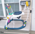 Fisher-Price Baby Bouncer Spacesaver Jumperoo Activity Center With Lig