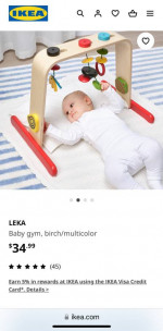 IKEA wooden baby gym