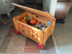Circus Wagon Wooden Toy Box