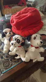 Vintage 101 Dalmatian stuffed animals from Disney, 3 dogs