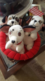 Vintage 101 Dalmatian stuffed animals from Disney, 3 dogs