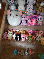 A bunch of ty beanie boos