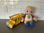 Cocomelon Back to School JJ Doll Plush and Singing Bus