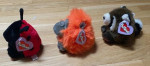 Vintage 1990s Puffkins - Lady Bug, Lion, Raccoon
